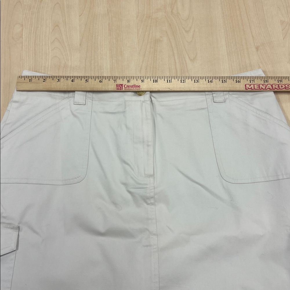 Chaus Sport Vintage Y2K Beige Cargo Mini Skort Utility Gorpcore 90s Grunge 14 - Picture 4 of 10